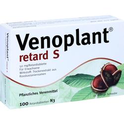 Verpackung von Venoplant retard S, einem pflanzlichen Venenmittel mit Rosskastanienextrakt.